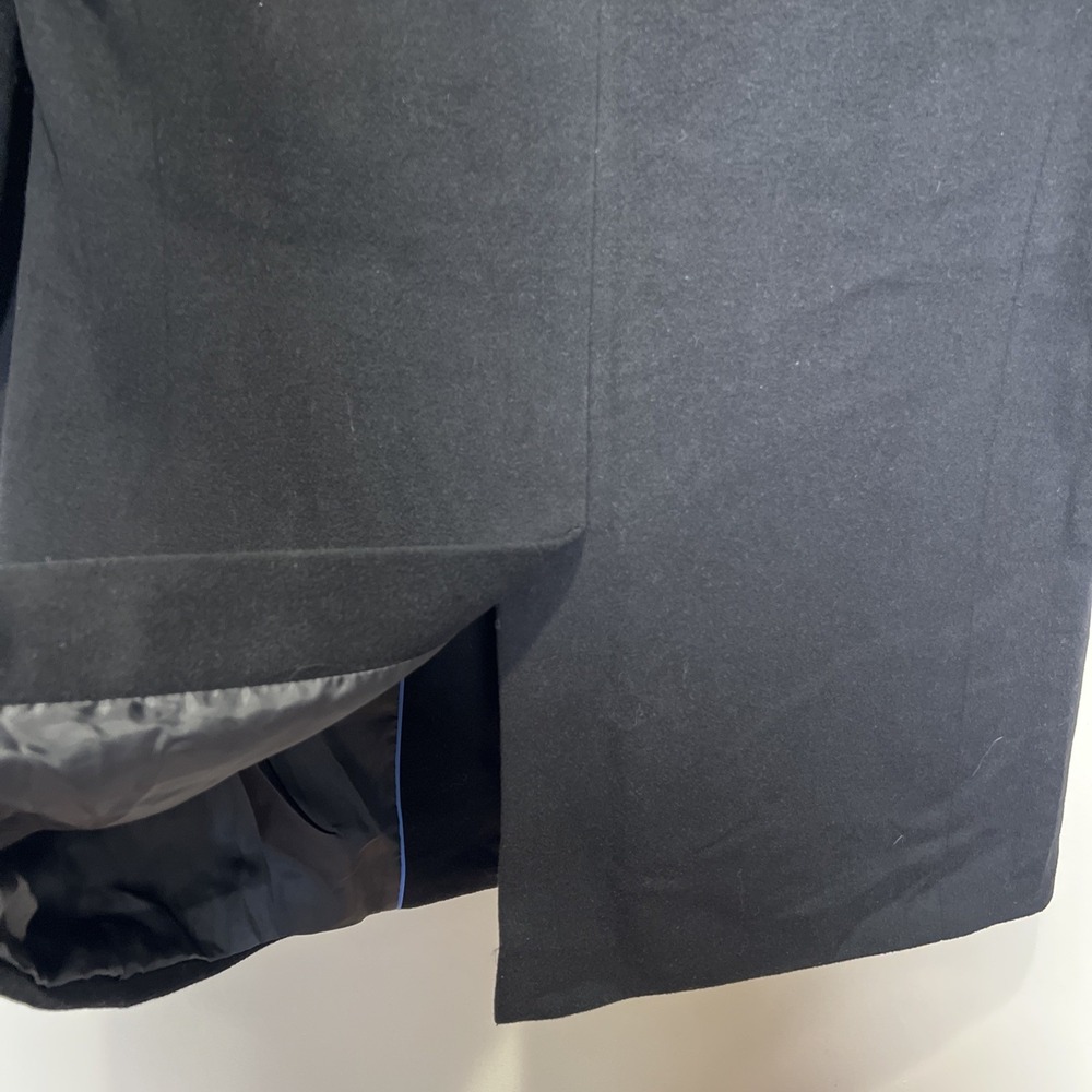 Kenneth Cole Reaction Men's Wool Overcoat Black R42 Peacoat Classic Timeless - Picture 6 of 10